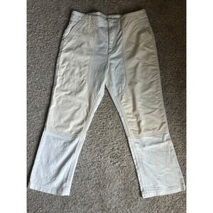 Pilcro Womens Size 32 Ivory Two Tone Patchwork Jeans